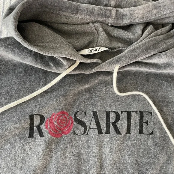 Rodarte - Rosarte Velour Hoodie - Picture 2 of 4